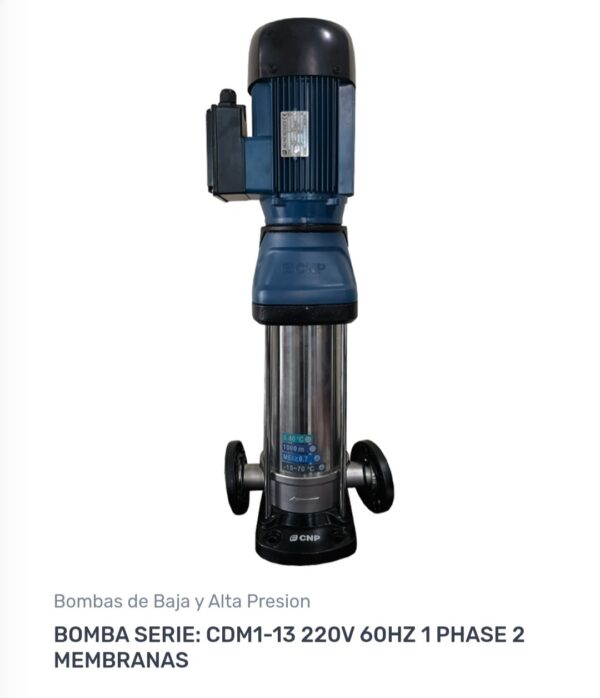 Bombas Multietapa Vertical Acero inoxidable Varios HP. - Imagen 4
