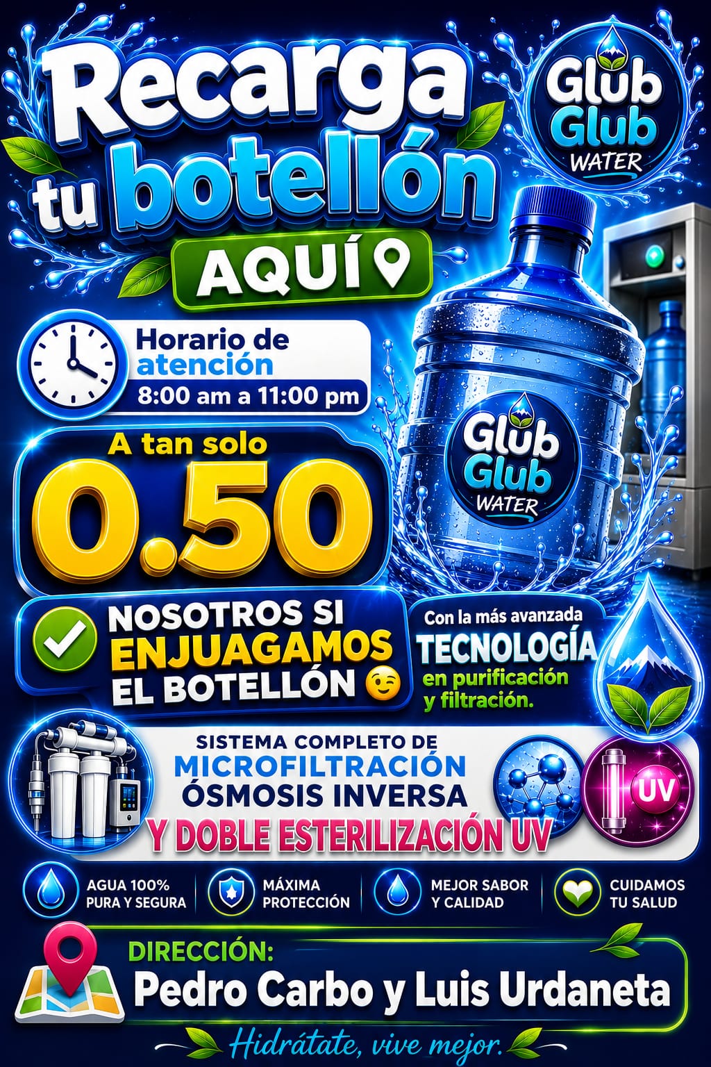 Vending Automático 24 horas ósmosis inversa Acero inoxidable - Imagen 2