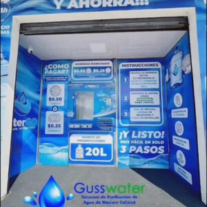 VENTANA DESPACHADORA AUTOMÁTICA 24 HORAS ÓSMOSIS INVERSA 300 BOTELLONES DÍA