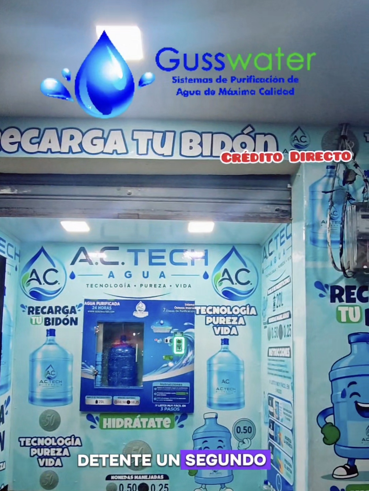 VENTANA DESPACHADORA AUTOMÁTICA 24 HORAS ÓSMOSIS INVERSA 300 BOTELLONES DÍA
