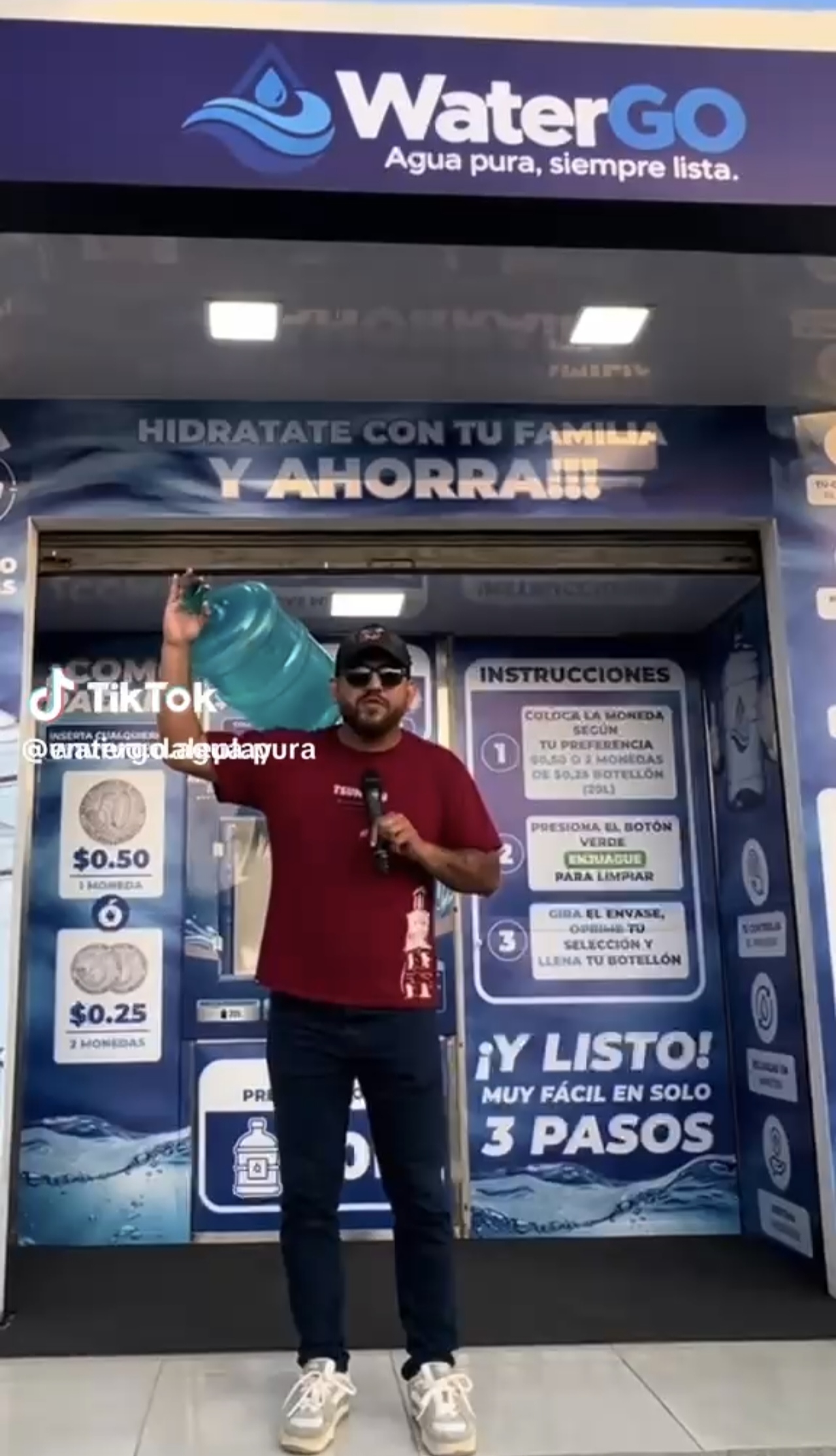 VENTANA DESPACHADORA AUTOMÁTICA 24 HORAS ÓSMOSIS INVERSA 300 BOTELLONES DÍA