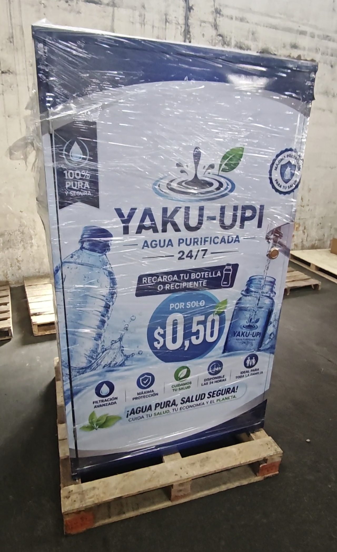 VENDING AUTOMÁTICO 24 HORAS ÓSMOSIS INVERSA DESDE 100 BOTELLONES DÍA